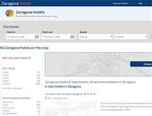 Tablet Screenshot of hotelszaragoza.com